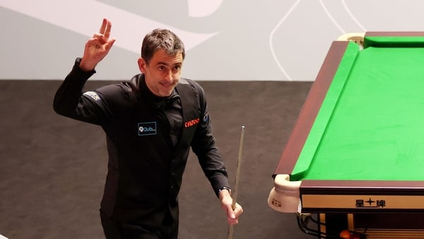 Ronnie O'Sullivan is into the last 16 after pummelling Jackson Page