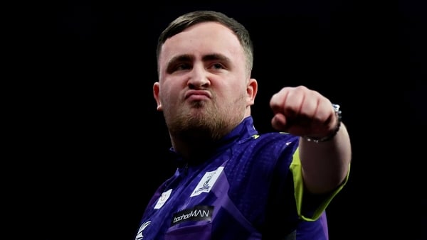 Luke Littler responds after his win over Gerwyn Price in Liverpool