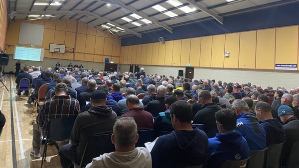 Workers who have been temporarily laid off attended a general meeting last night