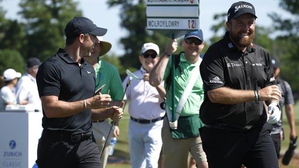 Rory McIlroy and Shane Lowry are enjoying the team event in New Orleans