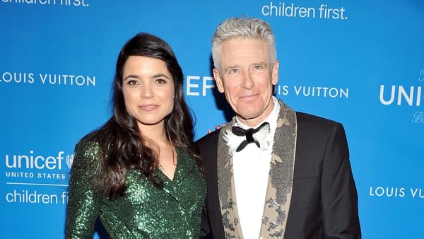 Mariana Teixeira de Carvalho and Adam Clayton, pictured in Beverly Hills in January 2016