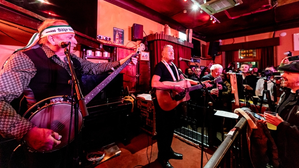 As part of their farewell tour, the trio played to 200 fans at The Faltering Fullback, an Irish pub in Finsbury Park Photos: Festival Republic