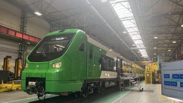 The first of the new trains will be shipped to Ireland in September