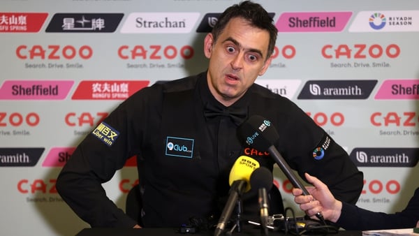 Ronnie O'Sullivan speaks to the media after his second-round win over Ryan Day