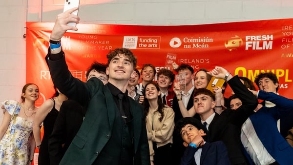 It's selfie time for the winners at Ireland's Young Filmmaker of the Year Awards 2024!