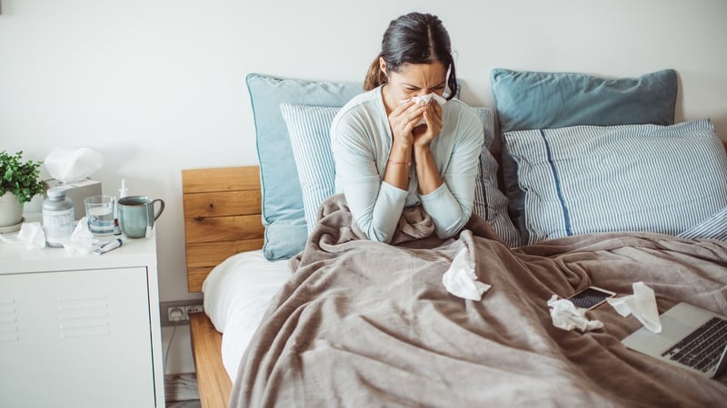 The HSE has warned that flu numbers remain high - with more than 2,000 cases in the last week