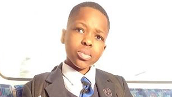 Daniel Anjorin was attacked as he walked to school in London on Tuesday