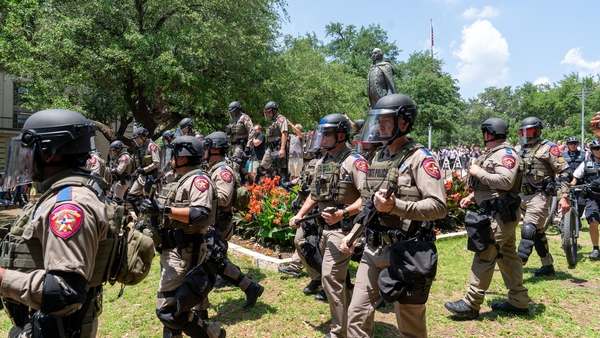 The University of Texas saw police remove an encampment and arrest at least 17 people for 'criminal trespass'