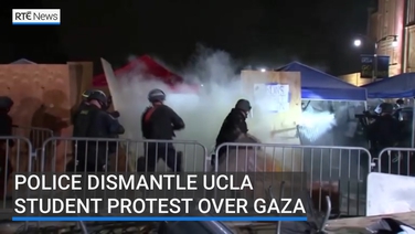 Police dismantle UCLA student protest over Gaza