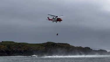 Family of six winched to safety off Dublin's Lambay Island