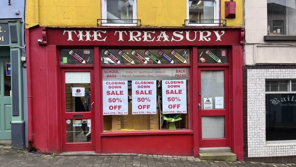 The Treasury bookshop in New Ross, Co Wexford, is set to close
