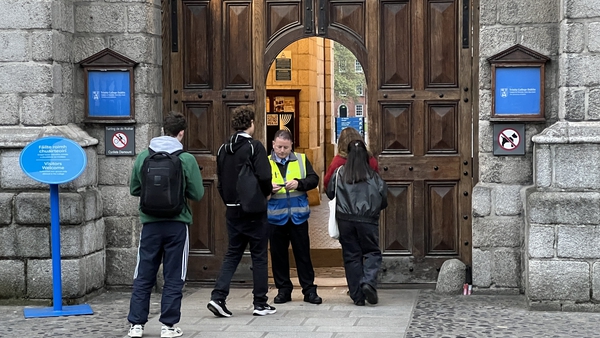 A spokesperson for Trinity College Dublin has been contacted to confirm why the campus is closed this evening