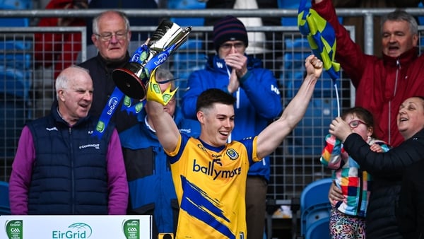 Roscommon captain Bobby Nugent lifts the Connacht title