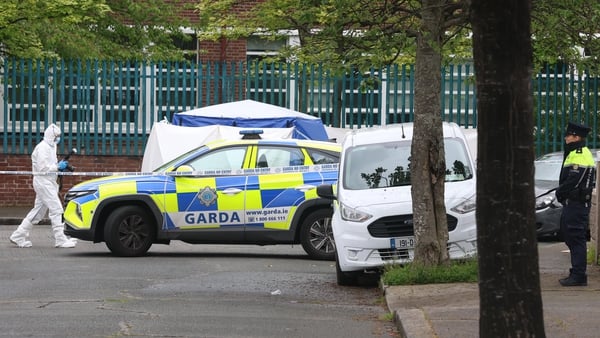 The Garda Technical Bureau is carrying out a forensic examination of the scene