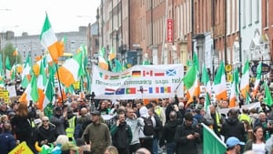 Anti-immigration protest takes place in Dublin city