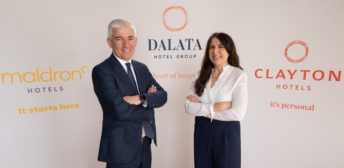 Dalata CEO Dermot Crowley and Roma O'Connor, the company's Chief Marketing Officer