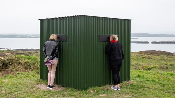 Mary Sullivan's art installation At Home At War on Sherkin Island