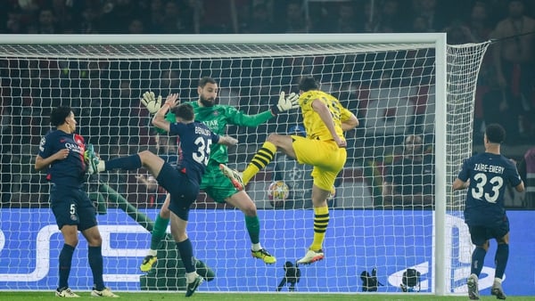 Dortmund defender Mats Hummels heads home the only goal of the semi-final second leg