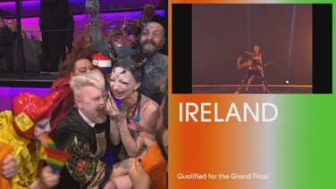 Moment Ireland qualified for Eurovision final