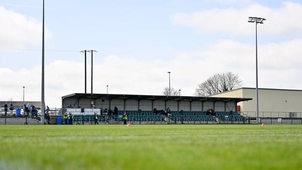 The stand at Manguard Park in Hawkfield, Kildare