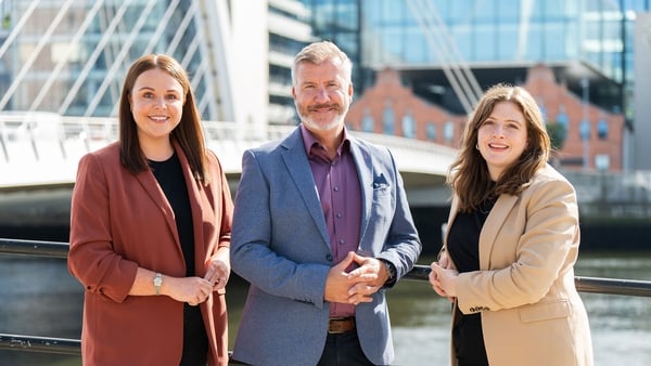 (L-R): Rebecca Keenan, Global Head of Intelligent Automation, Expleo; Rob McConnell, Board Member and Director of Solutions, Expleo Ireland; and Clara Talbot, Marketing Manager, Expleo Ireland