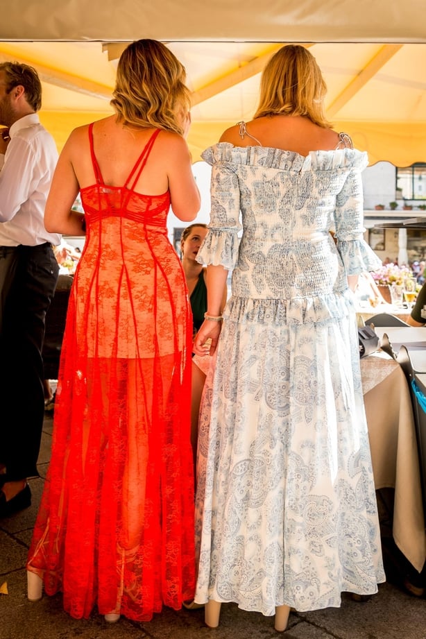 Guests at a wedding