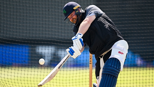 Paul Stirling and the Ireland squad trained at Clontarf on Thursday ahead of their opener against Pakistan