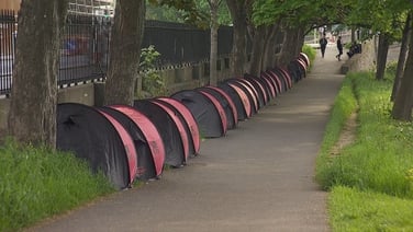 30 more tents pitched along Grand Canal in Dublin