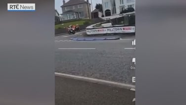 North West 200 rider flung 25ft in the air after crash