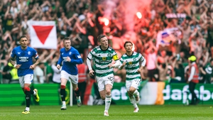 Celtic close in on title after beating 10-man Rangers