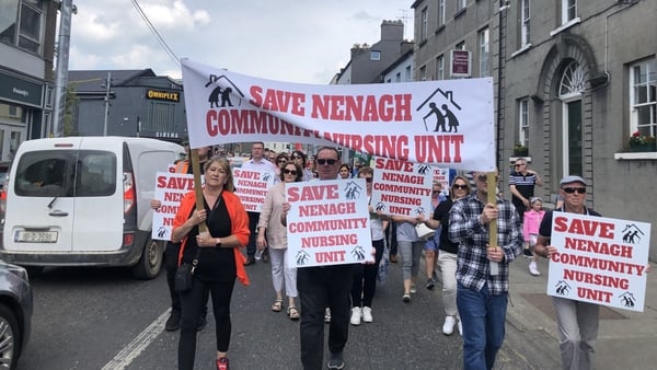 Thousands of people marched through Nenagh this afternoon