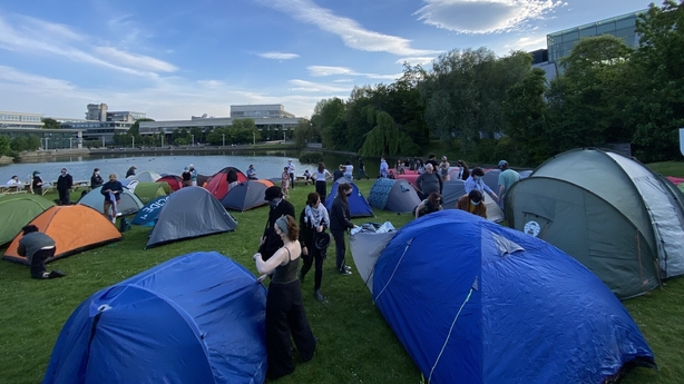 The group said the encampment would be a peaceful expression of empathy and solidarity The group said the encampment would be a peaceful expression of empathy and solidarity