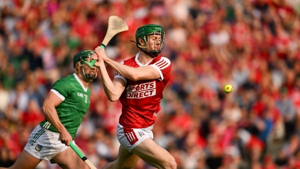 Seamus Harnedy fires home Cork's opening goal