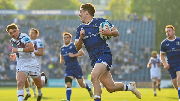 Jimmy O'Brien scored the first of Leinster's nine tries on Saturday
