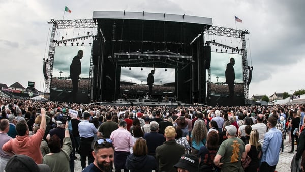 Bruce Springsteen on stage at Nowlan Park in Kilkenny