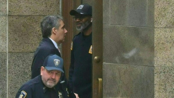 Michael Cohen arriving at Manhattan Criminal Court earlier