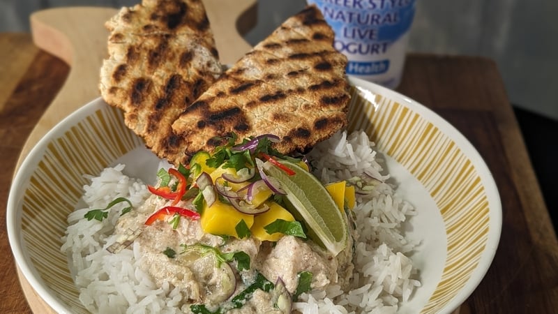 Eunice Power's fish curry with yogurt flat bread