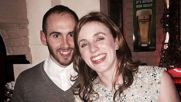 Darren Coleman pictured with his wife Nicola Keane
