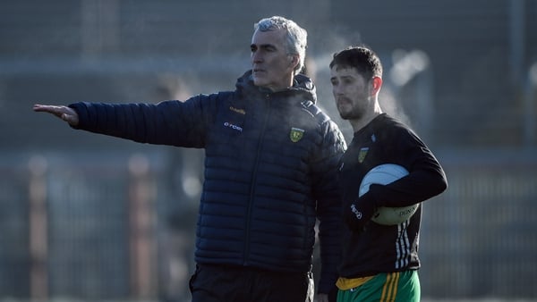 Donegal manager Jim McGuinness, left, and Ryan McHugh at the start of the process in January