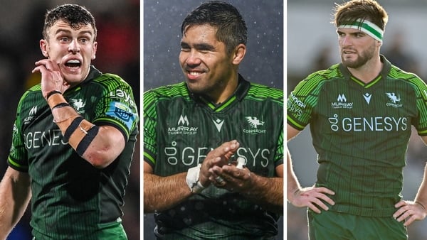 Tom Farrell, Jarrad Butler and Tom Daly are all departing Connacht this summer