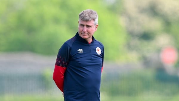 Stephen Kenny made an immediate start with the Saints, taking training this morning