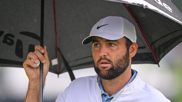 Scottie Scheffler finished in a tie for eighth at the US PGA Championship on Sunday