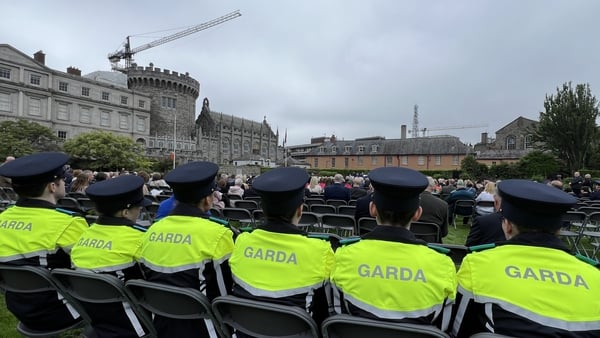 Family, friends and colleagues of the deceased were joined by Garda Commissioner Drew Harris and Minister for Justice Helen McEntee