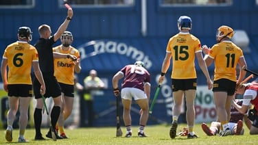 Galway prove too strong for 14-man Antrim in Belfast | Antrim 1-14 2-25 Galway | Leinster Senior Hurling Championship
