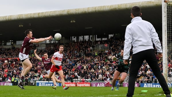 Cein Darcy palms home Galway's crucial second goal
