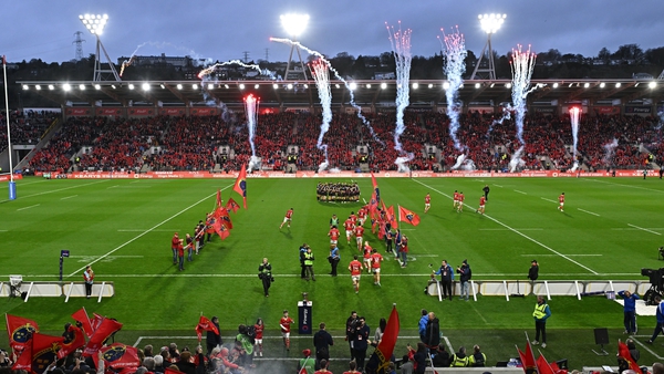 Munster hosted the Crusaders at Páirc Uí Chaoimh in February