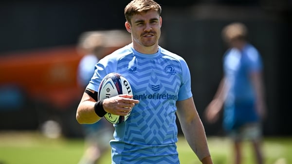Garry Ringrose at Leinster training on Monday afternoon