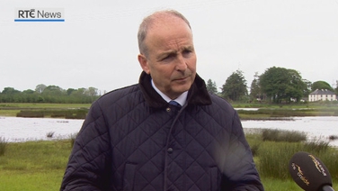 Tánaiste Micheál Martin describes the situation at Lough Funshinagh as 'perilous'