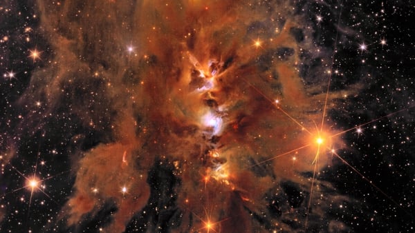 Handout photo issued by the ESA of Euclid's new image of star-forming region Messier 78