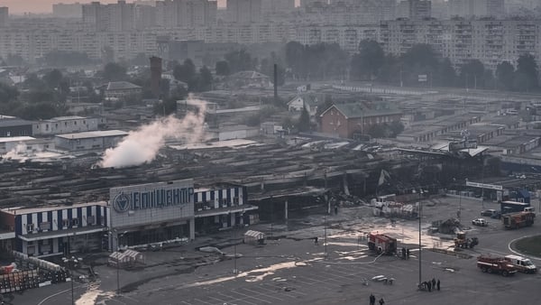Mr Zelensky's comments follow an attack on a DIY hardware store in which at least 14 people died